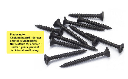 WOMSI #6 x 2'' Wood Screws, Phillips Flat Head Long Screws, Self-Tapping Countersunk Screws, Exterior Wood Screws, Fasteners for Various Woodworking Repairs and DIY Projects (100 pcs)